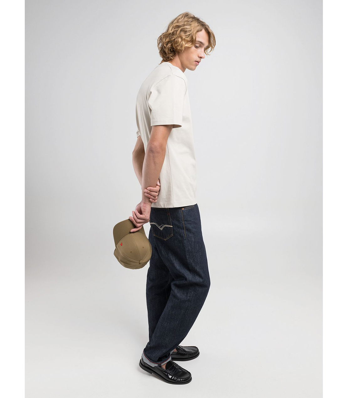 リラックスフィット Ｒロゴ ヘビーコットンジャ－ジーTシャツ 詳細画像 スキンホワイト 6